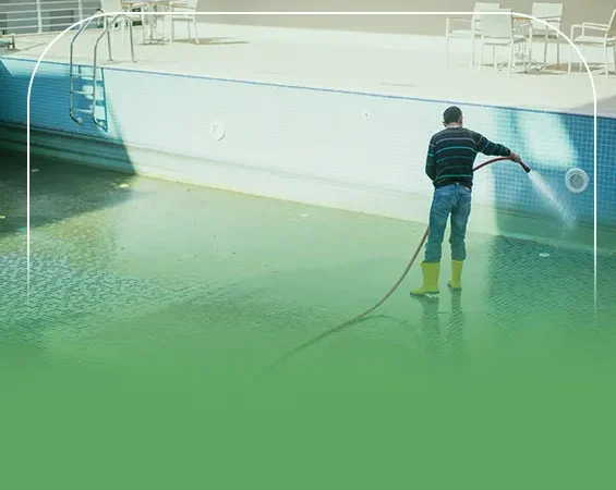 دراسة شركة تنظيف مسابح